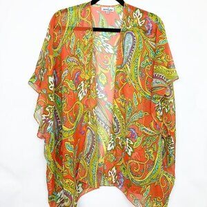 Madison & Main Short Sleeve Floral Kimono